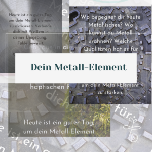 Tagesimpulse-Collage zum Metall-Element