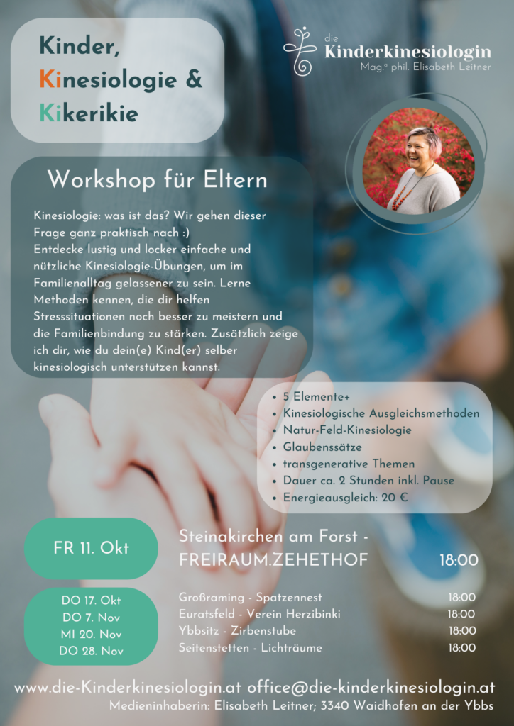 Kinder, Kinesiologie & Kikeriki - Workshop für Eltern