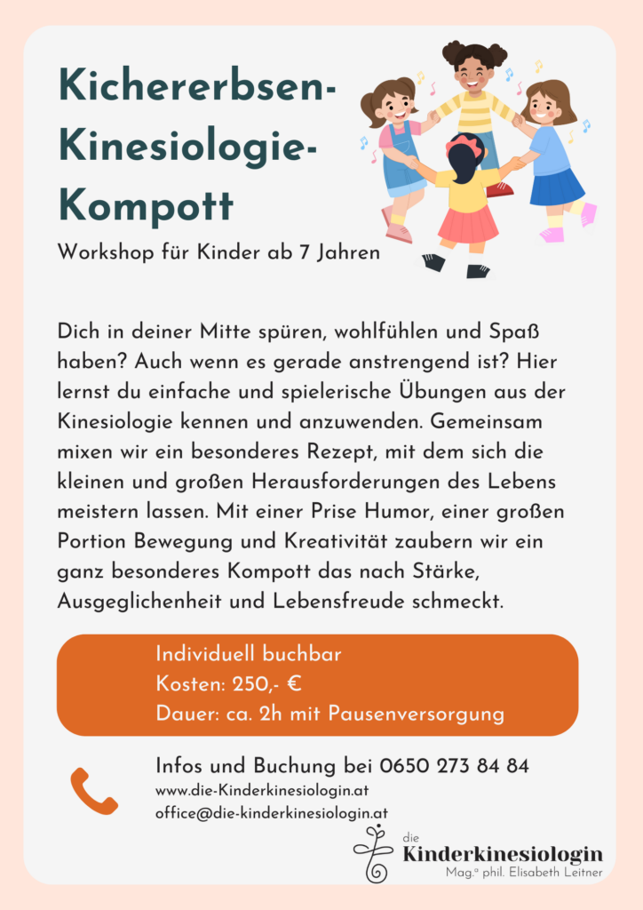 Flyer Kichererbsen Kinesiologie Kompott Individual